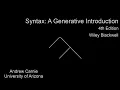 Large Language Models and Generative Grammar