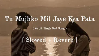 tu mujhko mil jaye kya pata slowed reverb arijit singh lofi songs sad slow reverb lilys lofi