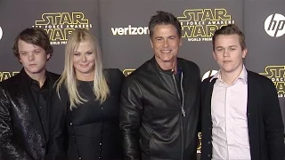 Rob Lowe Sheryl Berkoff Star Wars The Force Awakens World Premiere