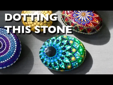 Download MP3 Green Peacock Dot Mandala Stone