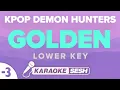 Download Lagu Golden (Lower Key) Karaoke - KPop Demon Hunters