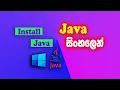 install java sinhala
