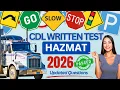 CDL Hazmat Test Questions And Answers 2025-2026 Updated Edition