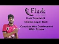 How to create a minimal App in Flask Web development With Python Flask Tutorial