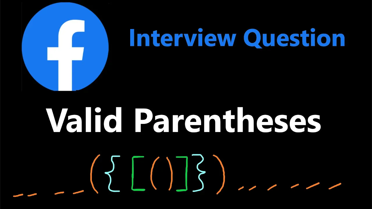 Valid Parentheses - Stack - Leetcode 20 - Python - YouTube thumbnail