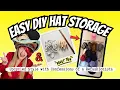 GENIUS DIY Hat Storage Hack Make It in Minutes with Items You Already Have