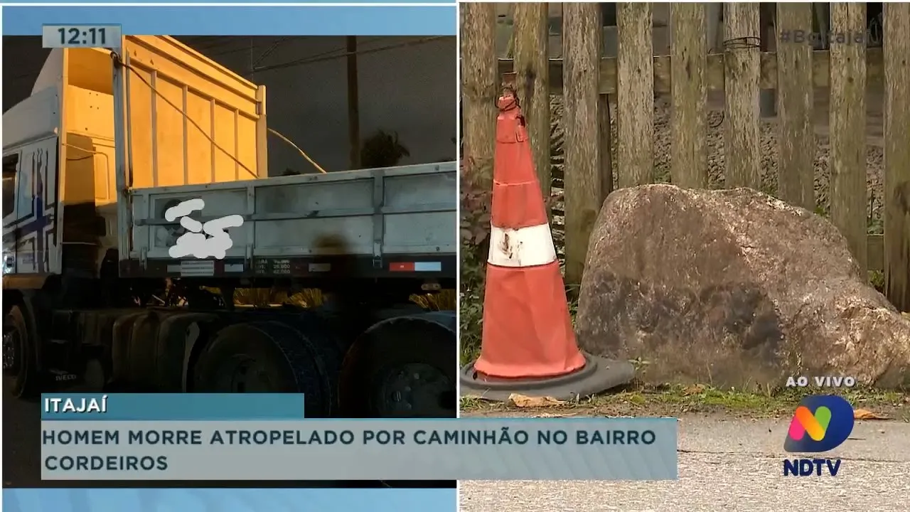 Homem morre atropelado por caminhão no bairro Cordeiros