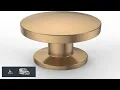 Asidrama 10 Pack Champagne Bronze Kitchen Cabinet Knobs Dresser Knob Drawer Knobs