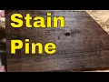 How To Stain Pine Wood-Tutorial