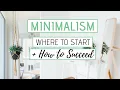 HOW TO START MINIMALISM Inspiration to get started MINIMALISM tips for beginners