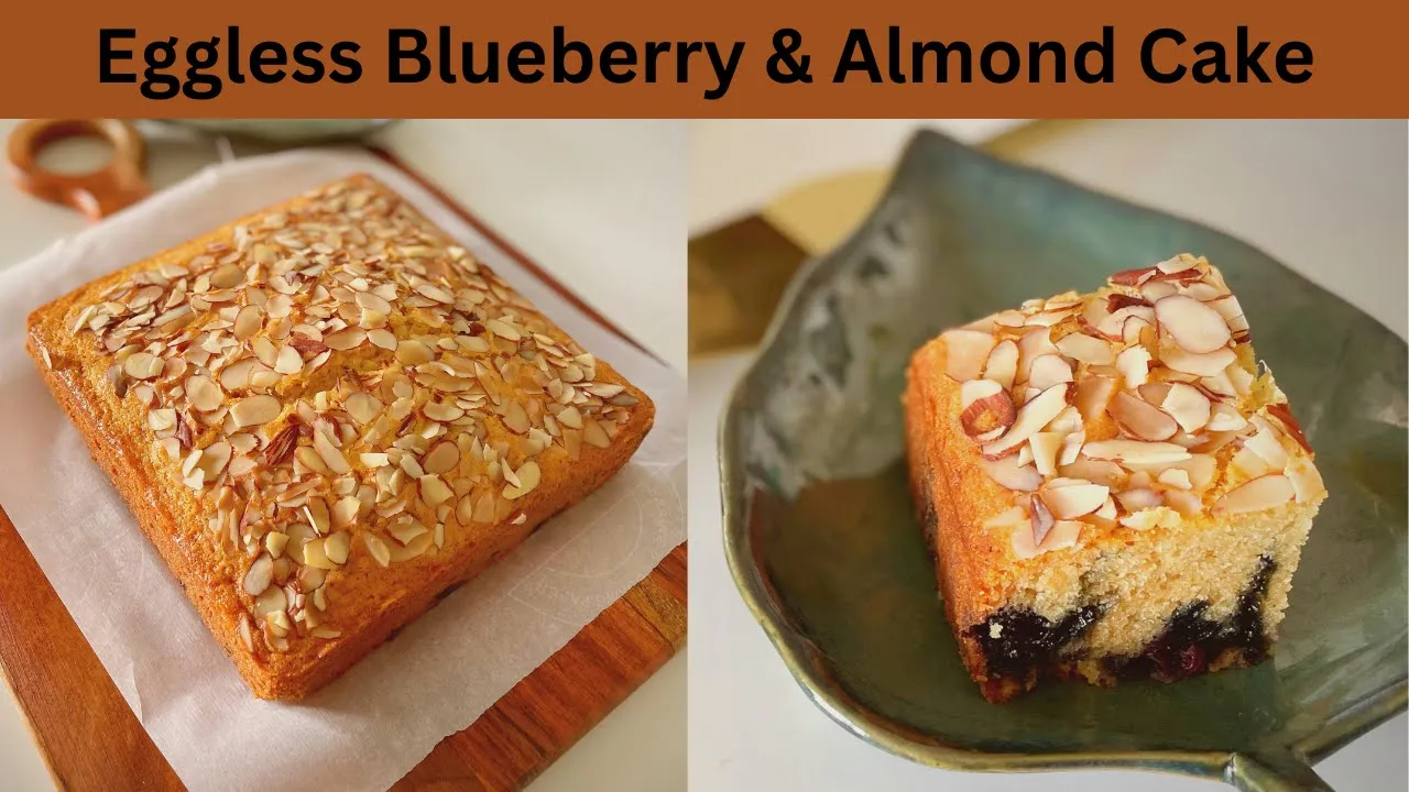 Eggless Blueberry & Almond Cake Recipe   Eggless Blueberry Tea-Cake Recipe   Eggless Blueberry Cake