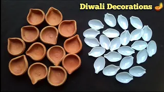 14 Easy Diya Decoration Ideas | Beautiful Diya Decoration Ideas | Diwali Decorations