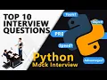 Fresher Mock Interview PYTHON Technical Round Best Python Training Institute in Hyderabad