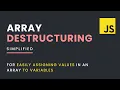 Array Destructuring Simplified in JavaScript
