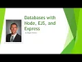 Learn Node and Express - Databases with Node Express and EJS