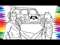 Batman and Superman Car Coloring Pages Superheroes Jeep Car Car Coloring for Kids