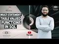 Multi Statement Table Valued Functions In SQL SQL Functions User Defined Functions
