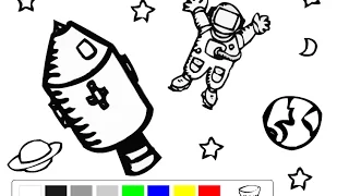 Outer Space Coloring Pages For Kids - Outer Space Coloring Pages