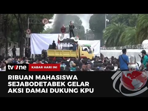 Ribuan Pelajar dan Mahasiswa Gelar Aksi Dukung KPU