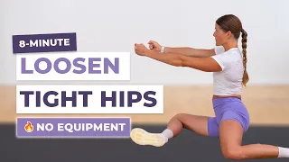 8 minute hip mobility routine loosen tight hips no equipment 