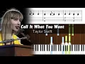 Download Lagu Taylor Swift - Call It What You Want (Eras Tour) - Accurate Piano Tutorial with Sheet Music