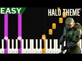 Halo Theme VERY EASY Piano Tutorial for Beginners
