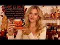 ASMR Cozy Coffee Shop Roleplay rainy soft jazz music light chatter warm ambiance