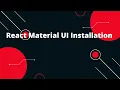 React Material UI Installation - The Fastest Way to Learn React Tutorial for Beginners