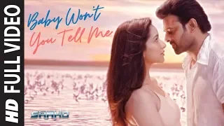 full video baby wont you tell me saaho prabhas shraddha k shankar ehsaan loy