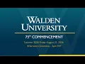 Summer 2026 Friday Afternoon Commencement Ceremony