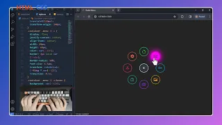 ASMR Programming - How to Create Animated Radial Menu in HTML and CSS