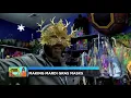Maranda at Work Making Mardi Gras Masks