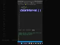 setInterval clearInterval in