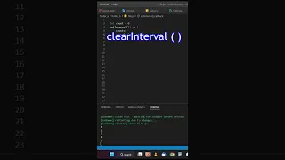 setInterval clearInterval in