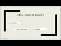 Jenis-Jenis Operator dalam Web