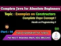Java Basics part 14 constructors practical java tutorials