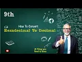 Hexadecimal to Decimal Conversion 9th Computer new Book - Chapter 2