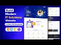 Build Modern IT Solutions Website Using HTML CSS Bootstrap Full Responsive Website Tutorial