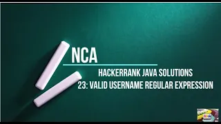 23 Valid Username Regular Expression Hackerrank java solutions