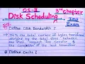 tybsc OS-II 3rd chapter disk scheduling questions answers for university exam 2023 sppu exam