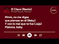 Prince Royce - El Clavo (Remix) ft. Maluma (Letra/Lyrics)