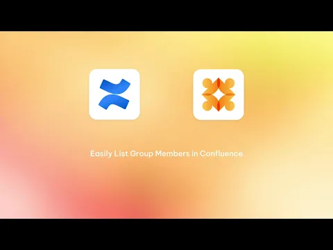 watch Group Members List for Confluence (GMLC) video