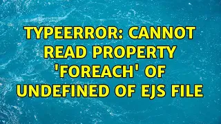 TypeError Cannot read property forEach of undefined of ejs file
