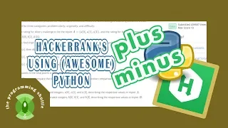 hackerrank s Plus Minus using python