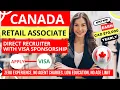 Salary of Retail Sales Associate Jobs In Canada Apply for Free Visa Sponsorship Direct Recruiter