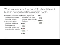 Numeric Function in BASIC