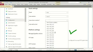 App Service configurations in Azure