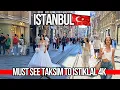 Download Lagu 🇹🇷 Must See Istanbul 4K Walking Tour 2025 | Taksim Square to Istiklal Hidden Gem | Shops, Food, Bars