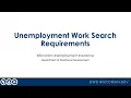 Unemployment Work Search Requirements