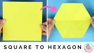 How to Make a Hexagon from a Square - How to Cut a Hexagon